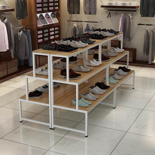 鞋店展示架鞋架中岛展示台阶梯展示架产品样品商场货架流水台销售