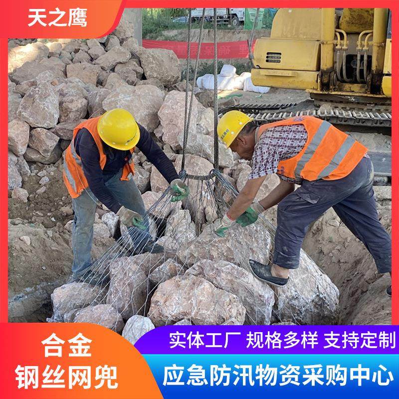 填海抛石钢丝网兜高强度抢险网兜水利防洪合金钢丝网兜