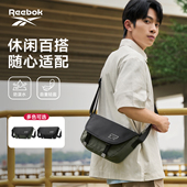 Reebok锐步斜挎包男款 潮流大容量单肩包休闲户外背包通勤邮差包女