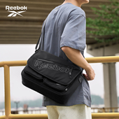 Reebok锐步时尚 休闲斜挎包大容量单肩包男通勤潮牌大学生邮差包女