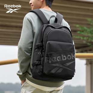 Reebok锐步双肩包男学生校园大容量运动透气双肩包时尚通勤背包女