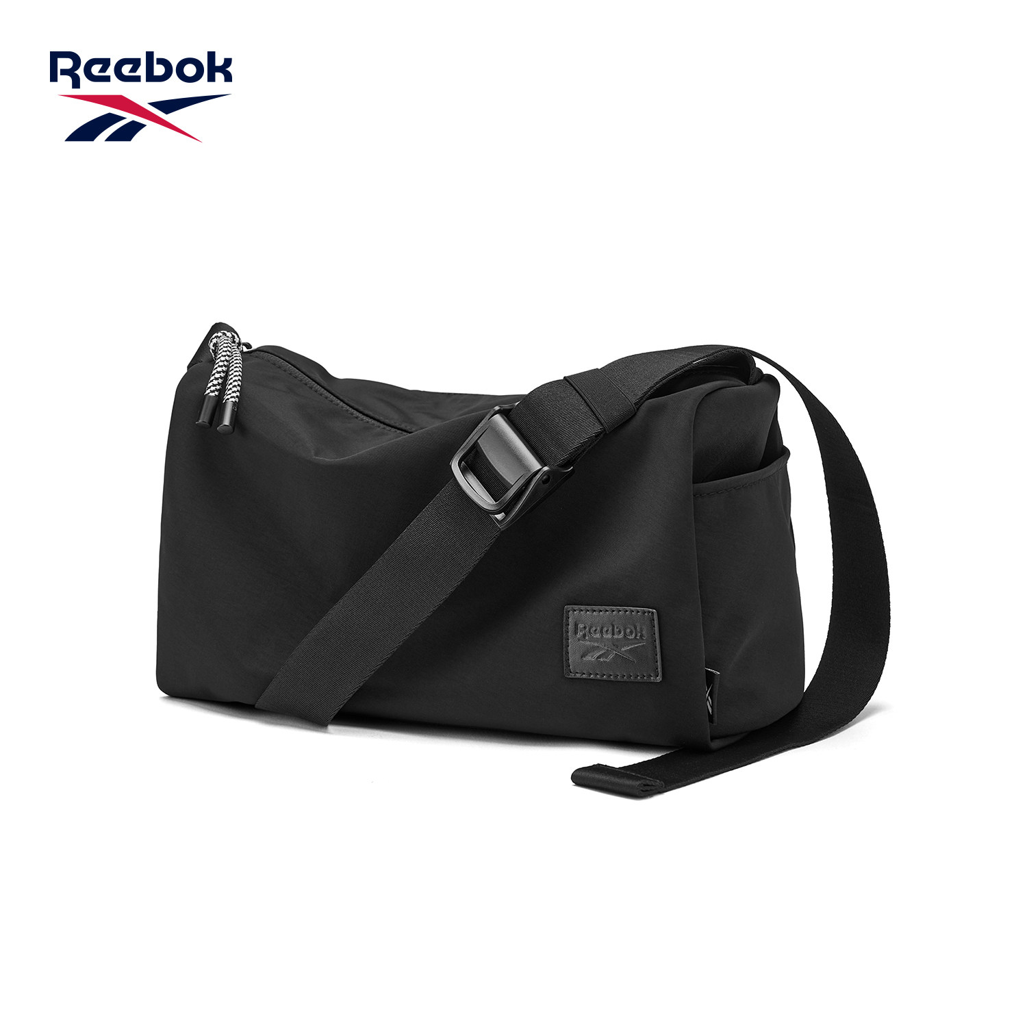 Reebok锐步潮流休闲斜挎包简约通勤单肩包学生大容量户外邮差挎包
