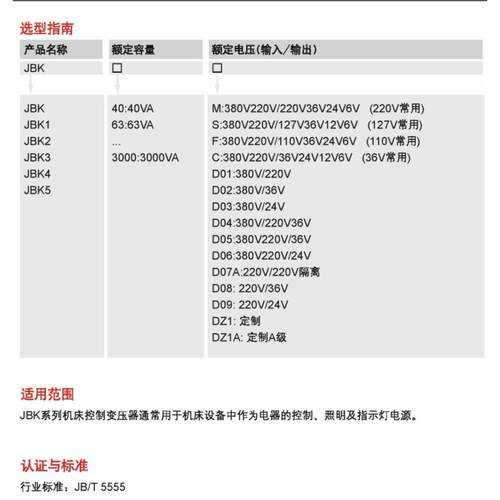 JBK5控制变压器900VA380V变220V数控机床专用127V27V55V48V12V