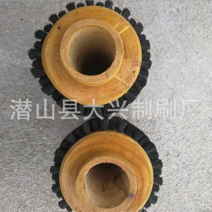 尼龙丝工业毛刷辊滚筒刷 小型打磨毛刷辊缠绕定抛光空心筒刷辊