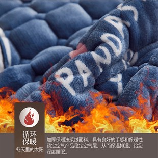 床褥子垫法兰绒床垫软垫铺被褥5米1.5m1.8家用宿舍单人8一铺床被1
