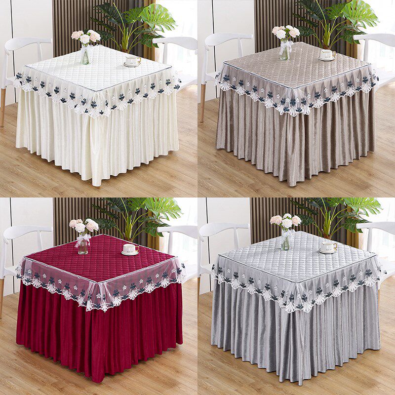 2024新款烤火罩正方形烤火罩套电取暖火炉罩家用电炉套麻将机桌罩