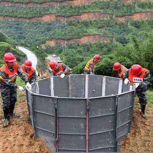 移动折叠式防汛围井防汛救灾装配式子堤汛期抗洪高水位围挡