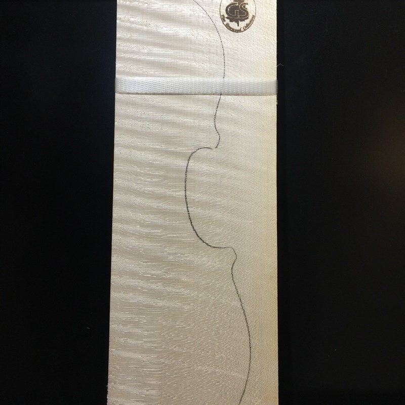 进口波斯尼亚枫木 制琴材料  - 小提琴背板/琴头/侧板(全套价)