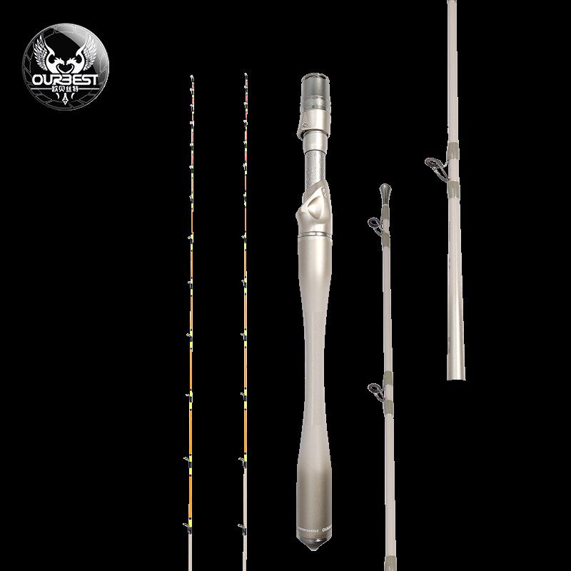 欧贝丝特筏竿银刺双稍玻纤竿梢碳素微铅阀杆欧贝斯特桥筏海筏钓杆