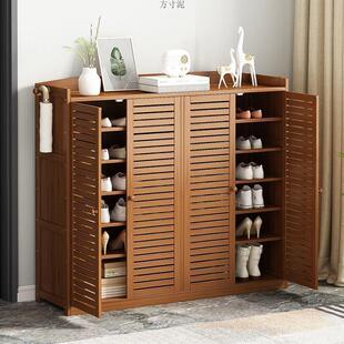 2025新款楠竹鞋柜鞋柜多层家用加厚鞋架鞋帽架落地一体式加高竹制