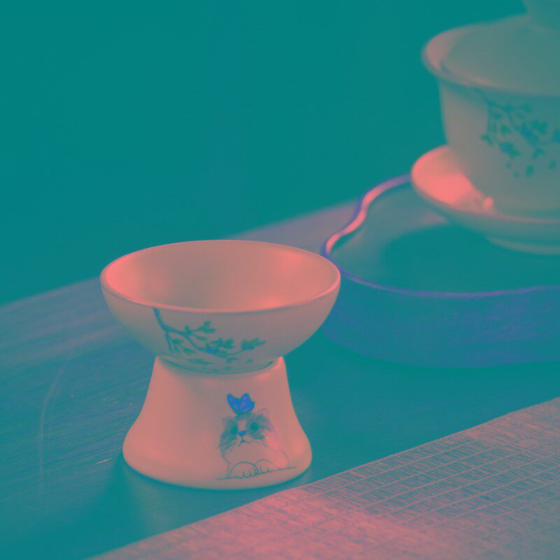 汝窑茶漏功夫茶滤茶叶隔茶器泡茶架功夫茶具陶瓷公道杯配件过滤网