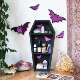 Purple Bat Coffin Mirrored Shelf 紫色镜子蝙蝠棺材架子