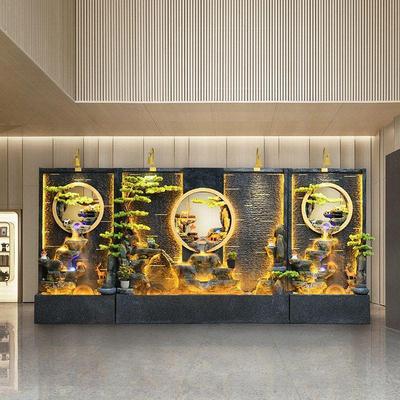 水幕墙流水墙喷泉招财循环水公司会所户外庭院花园装饰景观大摆件