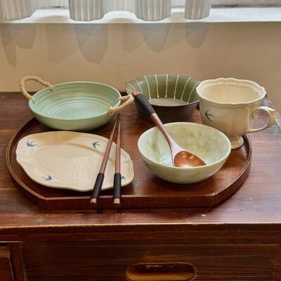 漫生活老板娘 燕语春晴 早餐碗盘套餐餐具套装一人用一人食下午茶