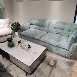 sorrento沙发索伦托沙发云朵沙发羽绒超软客厅磨砂布直排布艺沙发