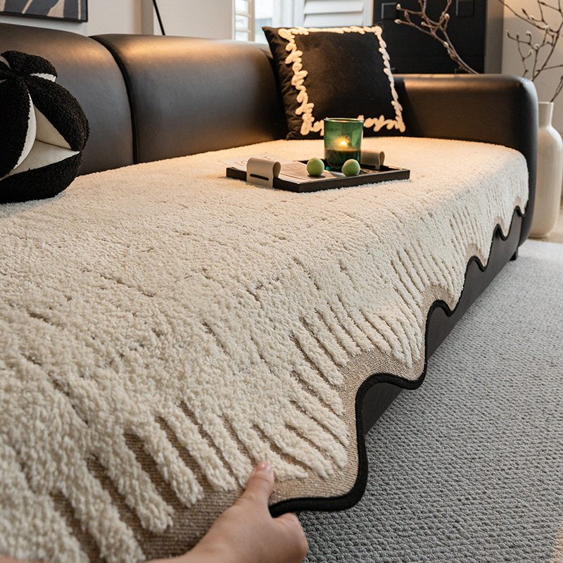 冬天2024新款沙发垫沙发垫布一片式秋冬季直排皮沙发盖布防滑盖巾