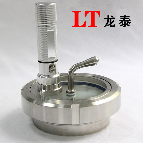 带刷带灯活接视镜304不锈钢带雨刮刀视镜灯卫生级由任玻璃观察窗