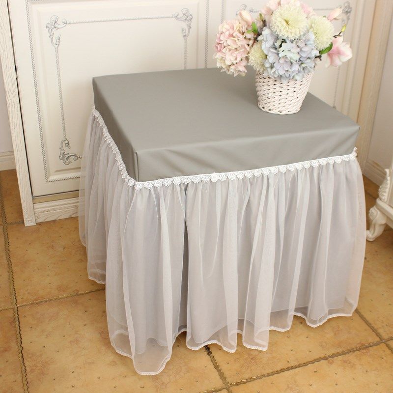 仿小羊皮浅灰色蕾丝桌布防油防水全包茶几罩方桌麻将机罩床头柜罩,居家布艺,桌布,淘宝优惠券,粉丝福利购,淘宝优惠卷