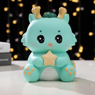 龙年存钱罐十二生肖储蓄罐可取龙形新款大号只进不出储钱罐摆件大