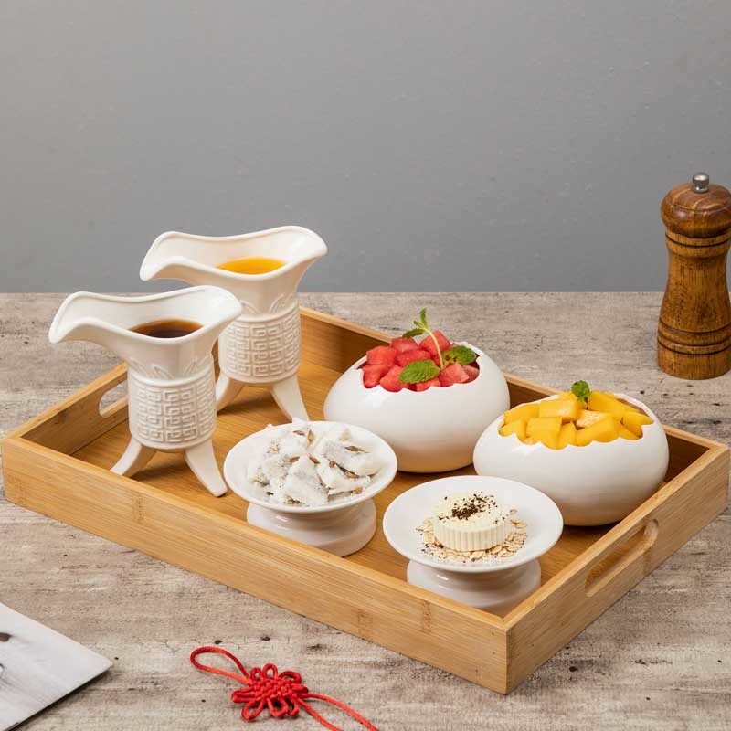 古代秦始皇仿古帝王杯陶瓷宫廷玉液酒杯高级感一套稀奇古怪的酒杯