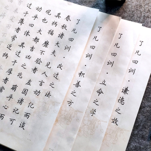 【了凡四训全篇训子文】簪花小楷毛笔临摹字帖套装初学者入门书法