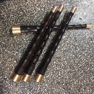 民间黑酸枝木唢呐杆套不定调唢呐杆原木包铜笛子a d降b调唢呐杆