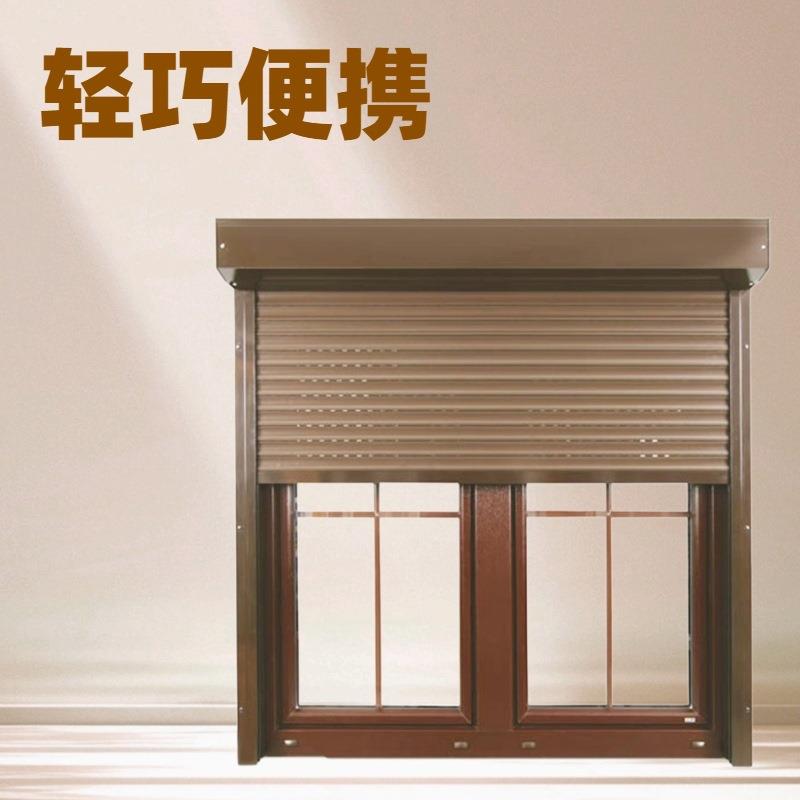 出口塑钢型中空钢化玻璃推拉窗带遮阳帘