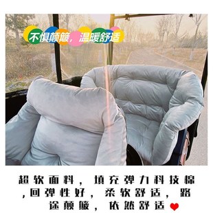 冬季改造三轮车保暖坐垫靠垫软屁垫三轮车靠背垫一体全包围通用型