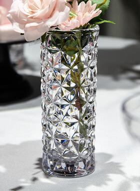 北欧小花瓶插花透明PC有机玻璃防摔客厅简约现代装饰小清新摆件