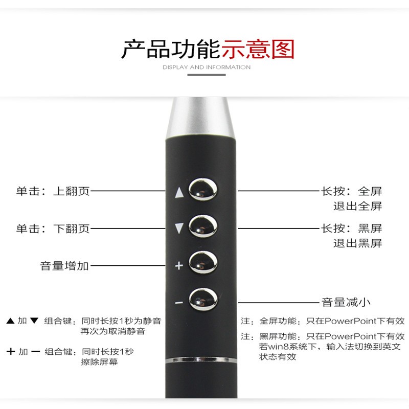 seewo希沃红外触摸白板ppt翻页书写笔课件电脑遥控笔多媒体班班通