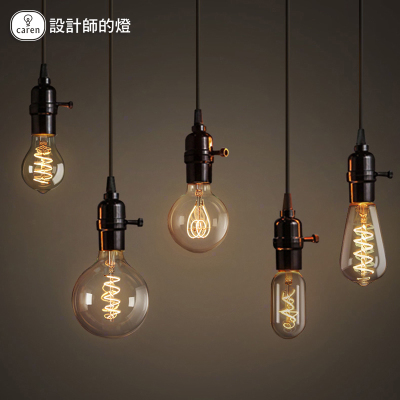 设计师的灯 E27大螺口灯泡节能3W4W高光单灯爱迪生软灯丝LED灯泡