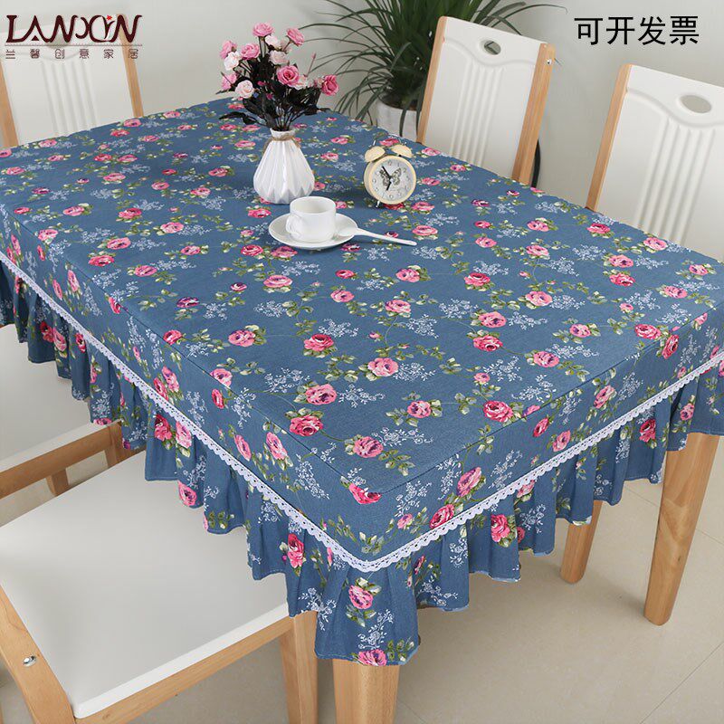 餐桌布套茶几布 办公学习桌布 小碎花棉麻桌布布艺小清新台布