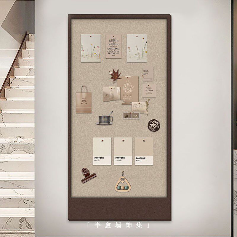 3D立体毛毡板照片墙办公室墙面遮丑装饰相片展示板软木毛毡相片墙