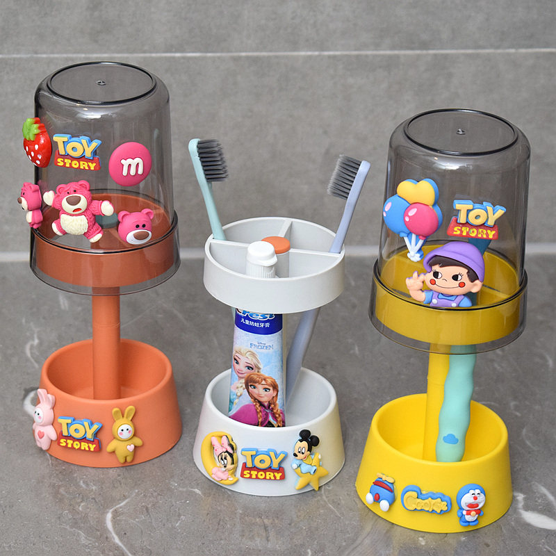 儿童漱口刷牙杯创意可爱男女孩洗漱杯卡通牙缸套装家用沥水洗漱杯