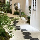 铺面石白色小石子庭院鹅卵石花盆装 饰多肉铺面白石头雨花石铺路石