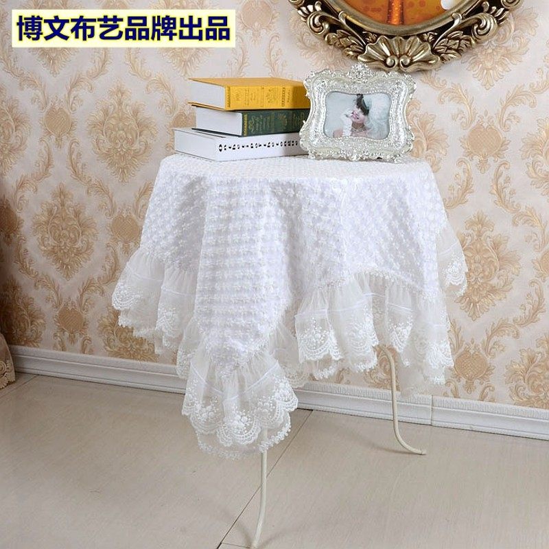 博文布艺多用巾万用盖布餐桌布圆方桌蒙防尘饮水机罩防尘白色经典,居家布艺,万能盖巾,淘宝优惠券,粉丝福利购,淘宝优惠卷