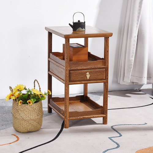 红木家俱鸡翅木移动小茶几小茶台实木仿古茶桌家用客厅阳台泡茶桌