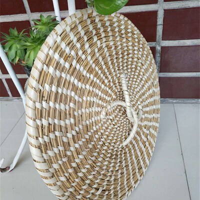 大锅蒸锅盖芦苇手工草编锅盖铁锅铝锅柴锅灶鱼台草盖尖顶草帽盖子