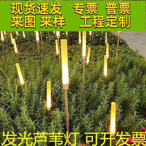LED太阳能芦苇灯户外防水亮化灯景观庭院别墅花园装饰草坪地插灯