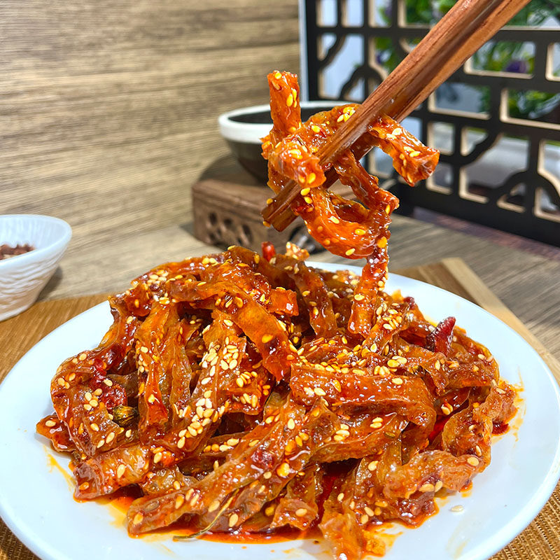 湖南手工麻辣Q弹魔芋丝有嚼劲魔芋爽素毛肚追剧休闲零食即食魔芋