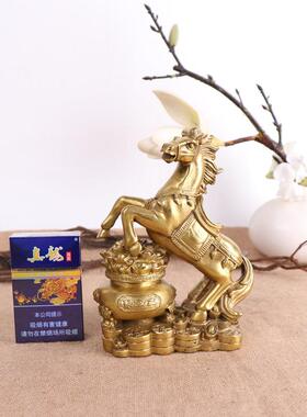 杨铜记 铜聚宝盆马 铜马 摆件客厅办公室办公室工艺品摆件