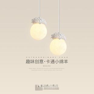 卧室床头吊灯男孩女孩子房间灯可爱小熊吊线灯卡通儿童房灯小吊灯