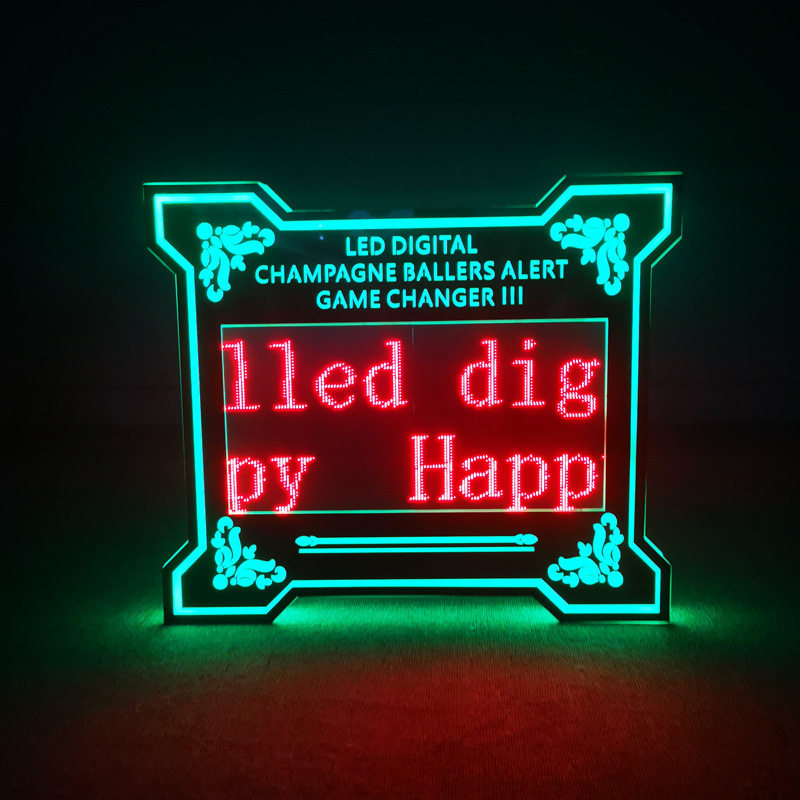 跨境LED屏幕发光手举牌七彩编程广告牌酒吧KTV显示器气氛助威道具