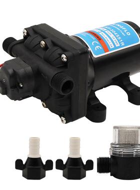 4腔往复式隔膜泵自吸水泵微型直流高压房车游艇供水RV电动液泵12V