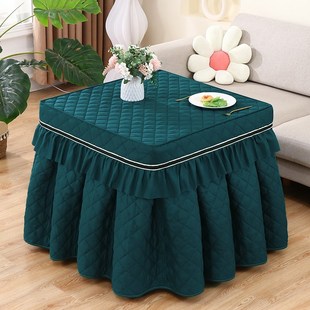 电炉罩烤火桌子罩套正方形电炉桌布揭盖麻将机罩加厚加绒冬季 新款