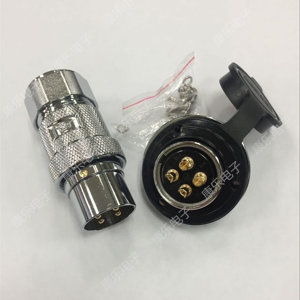 重强连接器 航空插头25MF反装 (2 3 4 5 6 7 8)芯  3/8  金属软管