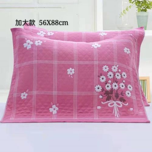 纯棉多层纱布枕巾【 加厚 56X88厘米】成人 高档 舒适 柔软