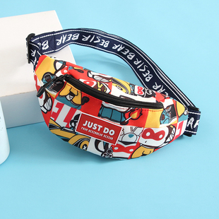 儿童胸包腰包卡通超酷小零钱包逛街旅游小背包休闲孩子宝宝小包男