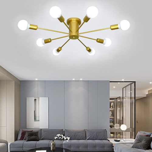 北欧后简约工业风吊灯客厅卧室餐厅loft创意个性铁艺吸顶灯