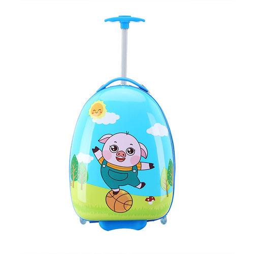 新款16寸18寸卡通可爱单向轮蛋壳小学生书包儿童拉杆箱行李旅行箱